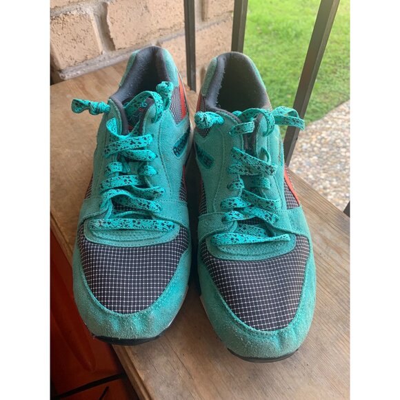 Reebok GL 6000 Sneakers Blue Coral Shoes Athletic Workout Men's Size 9 - Picture 3 of 7